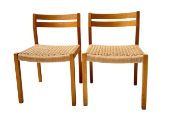 Set of 12 Mid-Century Modern 401 Dining Room Chairs by Niels Otto Møller, 1970s